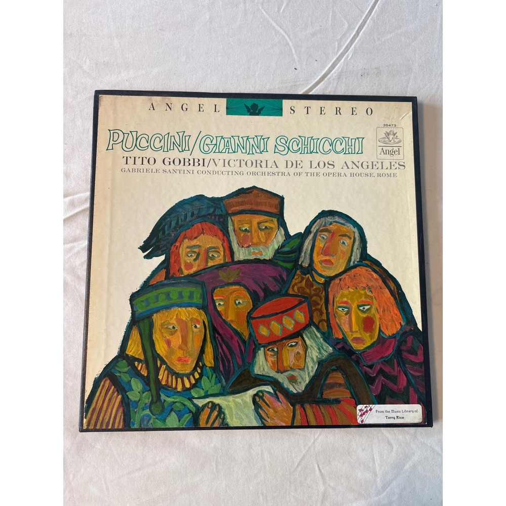 Angel Puccini Gianni Schicchi Vinyl LP Tito Gobbi Black‎ Good Stereo 35473